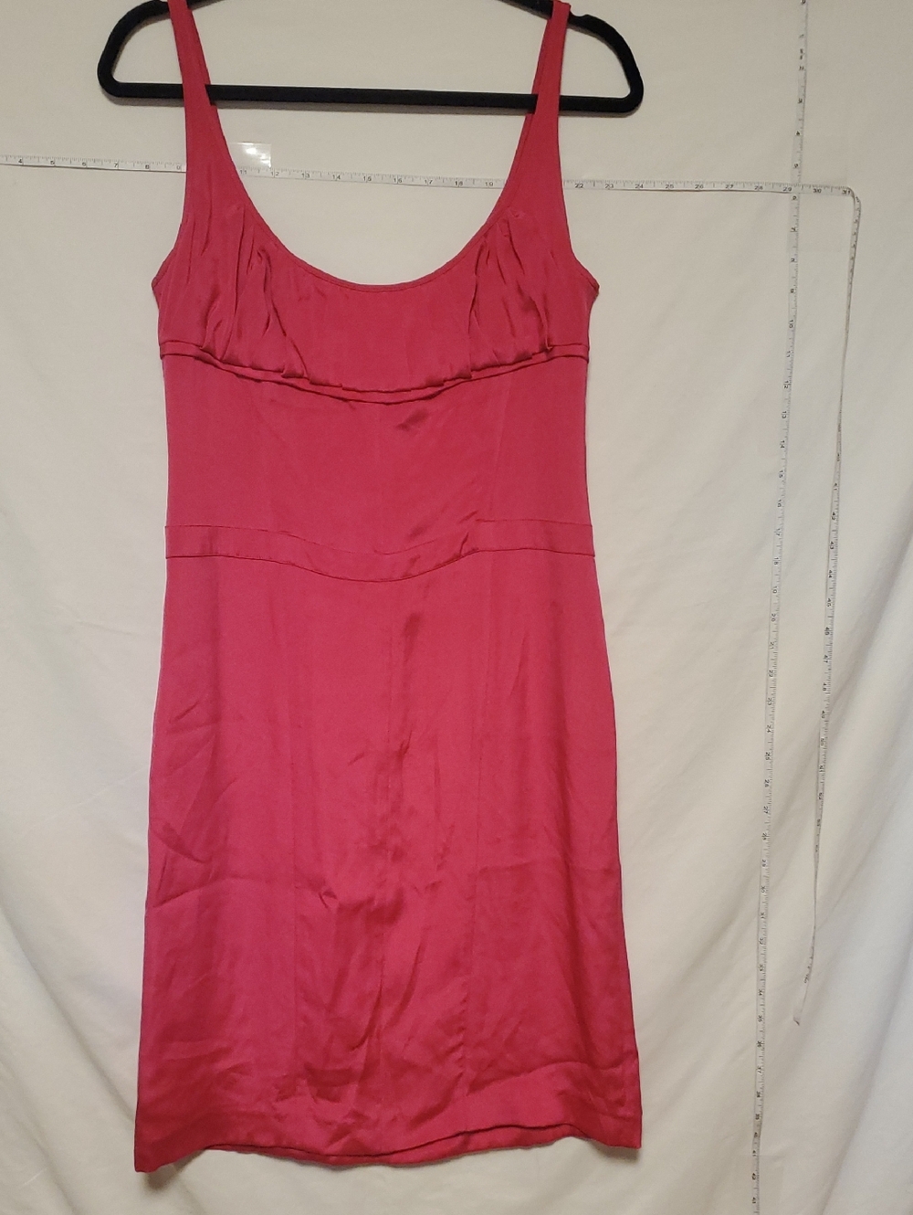 Narciso Rodriguez Hot Pink 100 % Silk Slip Dress Sz 8